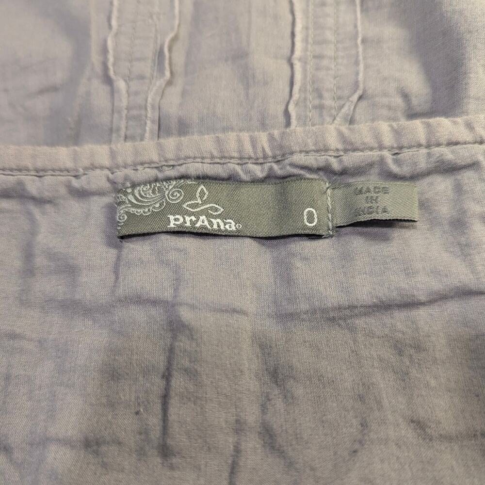 Prana Grey Erin Woven Cotton Voile Skirt Size 0 - Picture 4 of 5